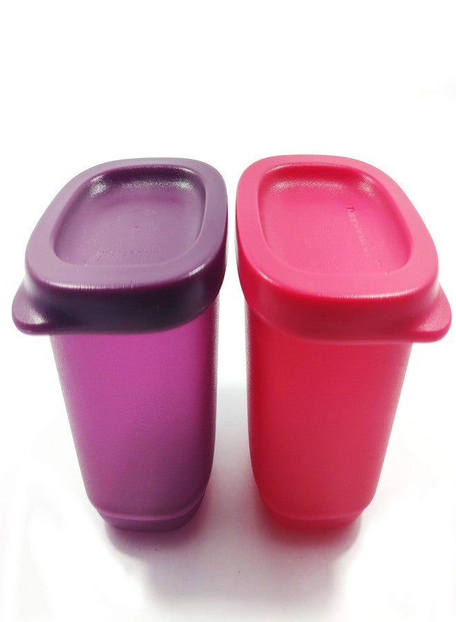 Tupperware Cubix Mini Take Away Plastic Container Set, 110 ml (Set of 2) with Free Handkerchief - Image 5